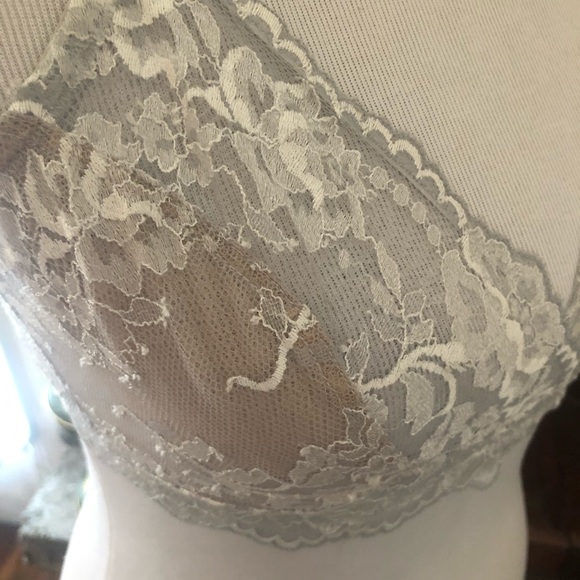 Natori Devotion Full Coverage Bralette in Mink/ Warm White - Picture 11 of 12
